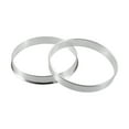 thumbnail image 6 of Unique Bargains 2pcs 67.1mm to 66.1mm Aluminium Alloy Car Hub Centric Rings Wheel Bore Center Spacer Silver Tone, 6 of 6