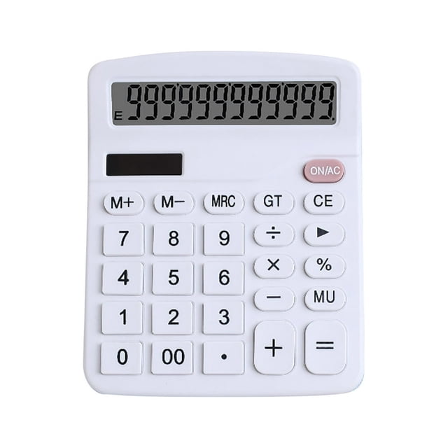 LEEYNEER Basic Standard Calculators Mini Digital Desktop Calculator with 8-Digit LCD Display Battery Solar Power Smart Calculator Pocket Size for Home School for Kids (Black)