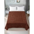 thumbnail image 4 of Dark Brown Flat Sheets Only Queen Size, Soft Breathable Bed Top Sheets for Mattress, Vintage Country Monochrome Chocolate Color Luxury Bedding Flat Sheets for Home Hotel Bedroom Bed Protection, 4 of 9