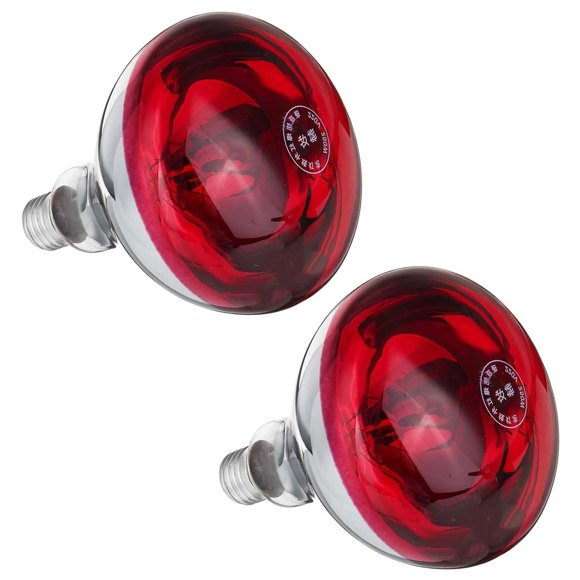 Bombillas de Luz Roja InfraRed VentDepot 2 Pzas 220V 250W 60Hz 5000hr Rosca E27