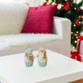 thumbnail image 2 of Polyresin Christmas Cupcake (Asstd) - Set of 2, 2 of 3