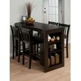 thumbnail image 2 of Jofran Tribeca Five Piece Counter Height 48" Contemporary Dining Set with Cross-Back Barstools and Storage, 2 of 8