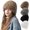 Grey, variant on Summer Sales Under $5 Grey Beanie Hat GIJNRIUIUA Women's Soft Plush Cap Lazy Type Elastic Hat for Daily Wear and Warm In Autumn and Winter Muslim Hat Women
