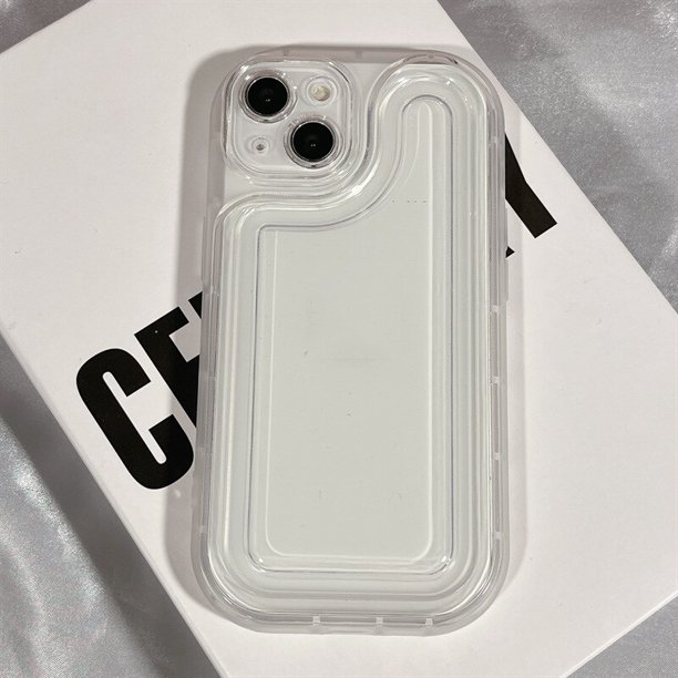 Funda de teléfono Simple y transparente para iPhone 14, 13, 12, 11, ProMax, X, XR, XSMAX, 78Plus, TPU, prevención de caídas Fivean unisex