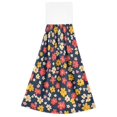 thumbnail image 7 of Yayeee Kitchen Hanging Hand Towels Set of 2 with Loop Bathroom Absorbent Tie Towel, Small Colorful Flower, 7 of 7