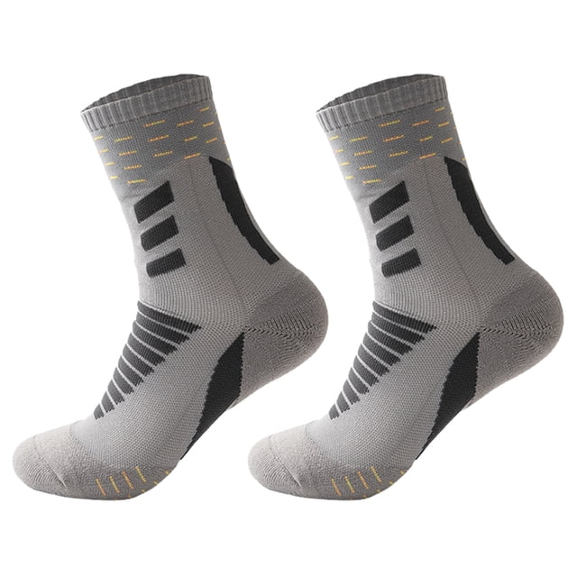 Calcetines deportivos para hombre que absorben la humedad y repelen el sudor para caminar y correr.