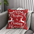 thumbnail image 4 of Bobasndm Christmas Pillow Cover 18 x 18 Inches, Christmas Theme Series Letter Print Winter Red Pillowcase, Decorative Pillow Covers for Home Sofa Christmas Decor, 4 of 9