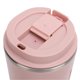 thumbnail image 2 of Tasse à café auto-mélangante rechargeable par USB en acier inoxydable avec couvercle pour bureau, voiture, maison, rose, 2 of 4