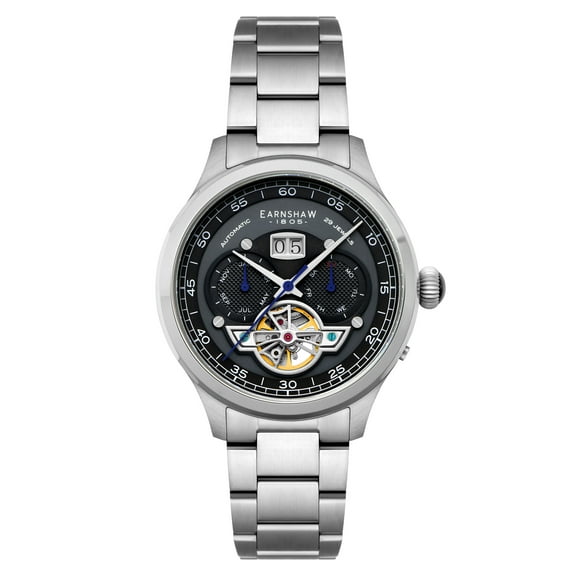 Thomas Earnshaw Baron Stainless Steel 43mm Automatic Wristwatch ES-8187-11