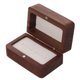 thumbnail image 2 of Wooden Wedding Ring Box Crafted from Durable Walnut Wood for Storing Rings Brown 4x3 Inches, 2 of 5