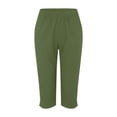 thumbnail image 3 of MKLEKYY Pantalones Cortos de Mezclilla para Mujer, Elegantes Pantalones Cortos Estampados, Sueltos, de Un Cuarto, 3 of 3