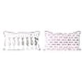 thumbnail image 3 of Creative Co-Op Rectangle Santa's Reindeer Cotton Red Piping Pillows, Multicolored, 3 of 4