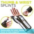 thumbnail image 3 of BraceAbility Thumb & Wrist Spica Splint | De Quervain's Tenosynovitis Long Stabilizer Brace for Tendonitis, Arthritis & Sprains Forearm Support Cast (Small - Left Hand), 3 of 9