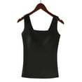thumbnail image 7 of Ailaofu Women's Square Neck Lined Tank Tops Cute Summer Tops Slim Fit Basic Sleeveless Shirts, 7 of 7