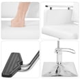 thumbnail image 4 of Sillon Silla Barberia Estetica Cuadrada 360° Moderna Blanca, 4 of 5