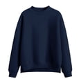 thumbnail image 4 of GZWYHT Mock Neck Sweatshirt Women Fashion Clothing Camping Sweatshirts Long Sleeve Turtleneck Tops Plain Mock Neck Sweatshirt Cowl Neck Tops Blank Mock Neck Sweatshirt Blue XL, 4 of 6