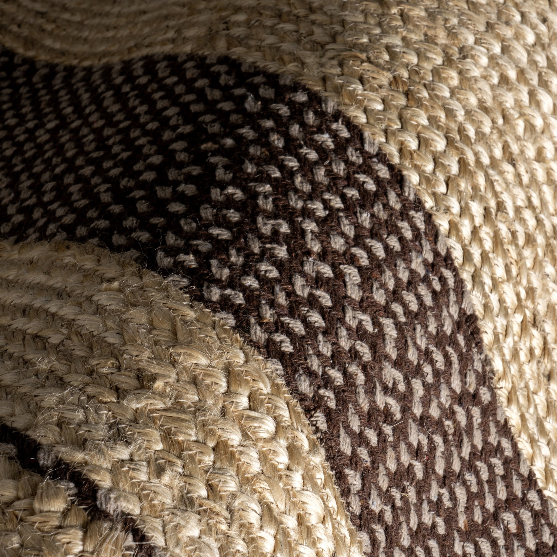 Rugs USA Cottage Oval Jute Area Rug, 3' x 5', Oval, Cottage Dark Brown