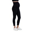 thumbnail image 3 of Savi Parker Women’s Maternity Jeans Over The Belly - Pregnancy Clothes for All Seasons, Maternity Pants – 27“ Inseam (S, Black Rinse), 3 of 7