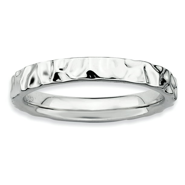 Jewelrypot Sterling Silver Rhodium Ring