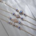 thumbnail image 2 of 4pcs Bracelet Mauvais il Plaqu pour Femme Bracelet Fait Main Dlicat Simple Curseur Rglable Chane Bracelets Mauvais il Bijoux Cadeau, 2 of 5