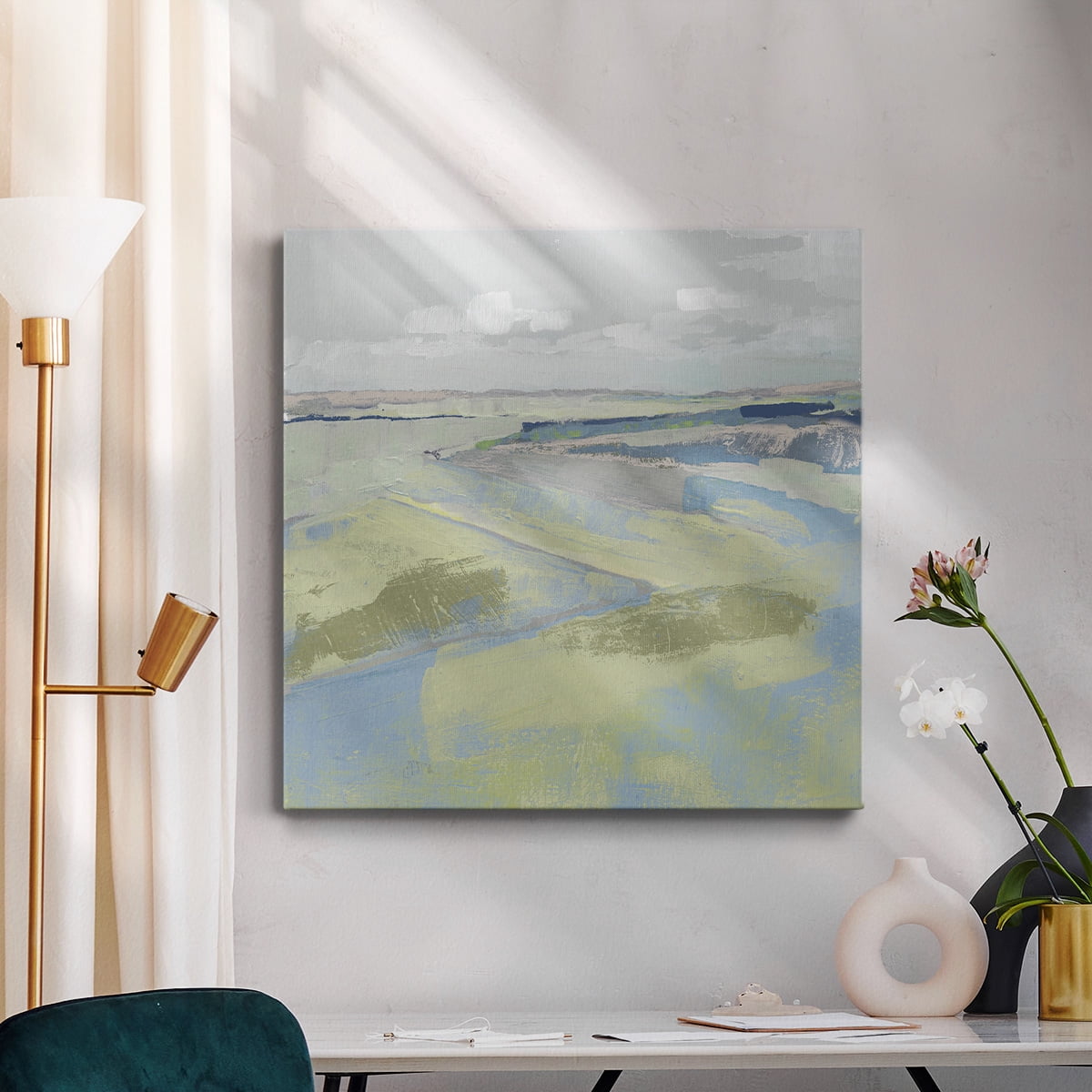 Wexford Home Pastel Prairie II-Premium Gallery Wrapped Canvas, 40" x 40" - Ready to Hang