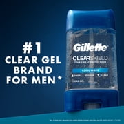 Gillette Antiperspirant and Deodorant for Men, Clear Gel, Cool Wave, 2.85 oz