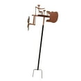 thumbnail image 4 of Drummer Windmill Decoración de jardín Escultura de viento Regalo de cumpleaños Metal para al aire libre Pather Office de interior patio de interior, 4 of 8