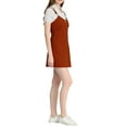 thumbnail image 4 of Allegra K Women's Adjustable Strap Above Knee Button Down Overall Dress with Pockets, 4 of 5