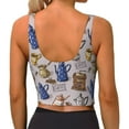 thumbnail image 3 of Lsque Antique Vintage Teapot Coffee Grinder Printed Women'S Sports Bra, Compression, Moisture Wicking, High-Impact Sports Bra For Women,Supportive sports bra-Small, 3 of 9