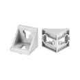 thumbnail image 4 of 4uds Soporte de Esquina Fuelle Unique Bargains 42x42x43mm 4545 Ángulo Conectores Aluminio Extrusión Perfil Plata, 4 of 7