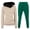 Green, variant on Brondbend Sweatpant Set Women Womens Hoodies Long Sleeved Pocket Pullover Solid Elastic Waist Jogger Outfits Stylish Loose Tracksuits Vacation Fall Winter Sets Beige