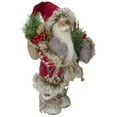 thumbnail image 3 of Northlight 12-Inch Standing Outdoor Santa Christmas Figure with Fur Boots and Presents, 3 of 5