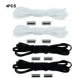 thumbnail image 3 of Guardoinrt 4 Paires Lacets Unisexes Sans Nœud Pratiques et Durables Lacets Élégants, 3 of 6