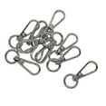 thumbnail image 1 of 10 Pieces Swivel Snap Lobster Clasp Clips Keychain Key Jewelry Making Clasps Lobster Rings DIY Silver, 1 of 9
