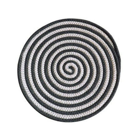 

XunW Coaster Colored Thread Insulation Pad Cup Bowl Tea Plate Mat Antiskid Light Grey Insulated Placemat