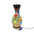 thumbnail image 2 of USB Glass Vase LED Night Light 13.77In Mediterranean Geometric Pattern 2 In 1 Vase Ambient Lamp 3 Level Dimming Flicker Light for Bedroom Bedside Living Room Homestay Housewarming Holiday Gift Decor, 2 of 6