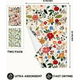 thumbnail image 5 of Set of 2 Kitchen Towels Dish Towels for Kitchen 16"x24" Home Decoration Cat Flower Cute Spring Hand Towels Soft & Absorbent Aesthetic Design, 5 of 6