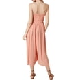 thumbnail image 4 of O'Neill Womens Juniors Bonita Gauze Strapless Jumpsuit Swim Cover-Up Pink M, 4 of 4