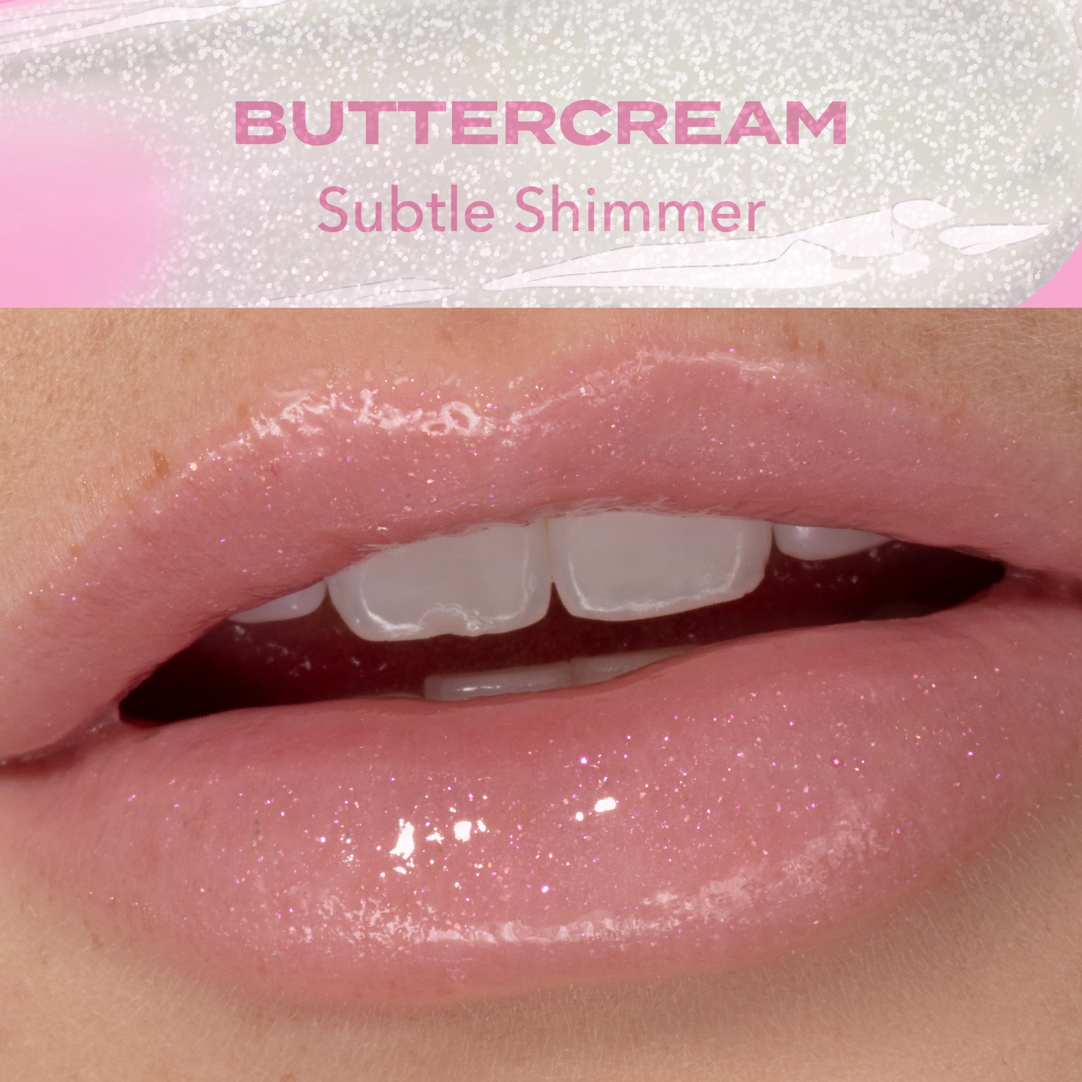 Hard Candy Lip Butter Glowy Balm, Buttercream, Subtle Shimmer, Shine,  Hydration, 15mL Tube