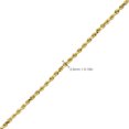 thumbnail image 4 of 10K Yellow Gold Solid Diamond Cut Rope Chain Necklace (2.5mm, 28"), 4 of 5