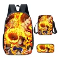 thumbnail image 1 of One Piece Backpack 3 Piece Luffy Zoro School Bag 1, 1 of 5