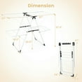 thumbnail image 3 of Kepooman Clothes Drying Rack,Drying Racks,2-level Laundry Drying Rack with Height Adjustable Wings, 3 of 8