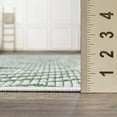 thumbnail image 4 of Loomaknoti Breyleigh Calitrah 6' x 9' Green Ikat Indoor/Outdoor Area Rug, 4 of 9
