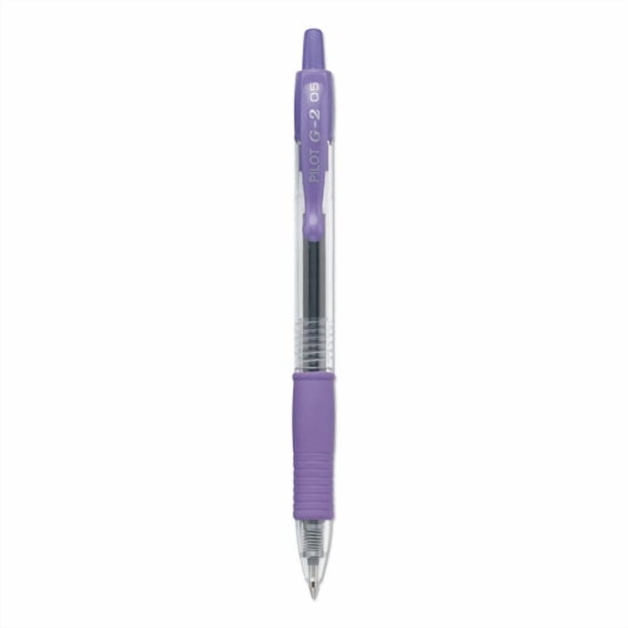 G2 Premium Gel Pen, Retractable, Extra-Fine 0.5 Mm, Purple Ink, Smoke Barrel, Dozen | Bundle of 5 Dozen
