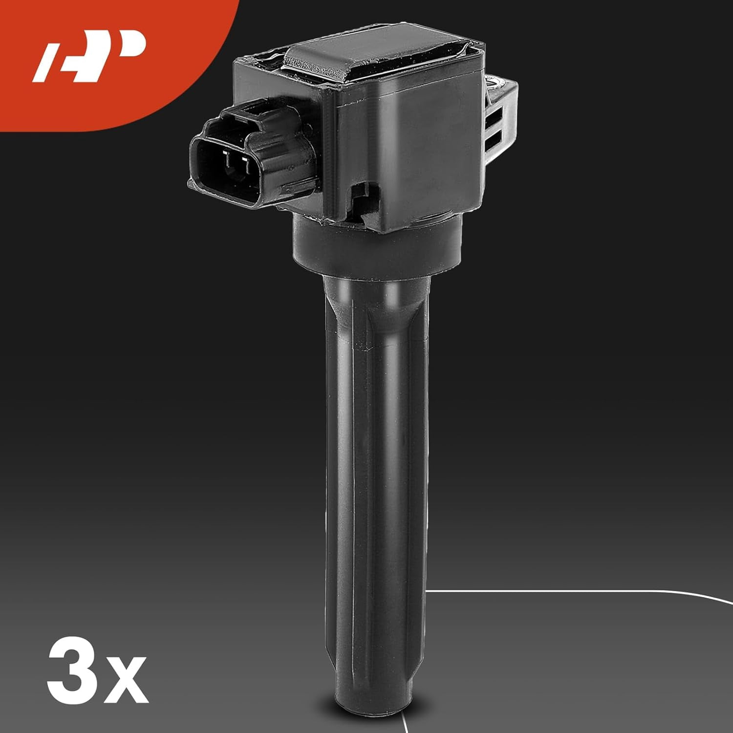 A-Premium Set of 3 Ignition Coil Pack and Iridium Spark Plugs Compatible with Mitsubishi Mirage 2014-2015 L3 1.2L Replace# 1832A057