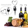 thumbnail image 4 of LLC Set de 4 Bouchons de Vin et Champagne en Acier Inoxydable, 4 of 5