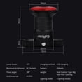 thumbnail image 3 of SoRider Smart Bike Brake Tail Light Brake Sensing Rear Light USB Rechargeable Bicycle Taillight LED Warning Light Waterproof Auto On/Off for Road/Mountain Bike, 3 of 8