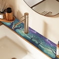 thumbnail image 2 of Yayeee Faucet Mat for Kitchen Sink 14.7" Diatomite Long Splash Guard Pad, Moonlight Forest, 2 Pack, 2 of 7