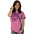 thumbnail image 3 of Reel Women Fish Cute Girly Fishing Women's Plus Size Graphic Tee Brisco Brands 2X, 3 of 5