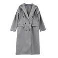 thumbnail image 5 of Pyhlmscde Women's Double Breasted Classic Lapel Outerwear Trench Coat, Womens Tops, Fall Coats, Trench Coat Women, 5 of 5